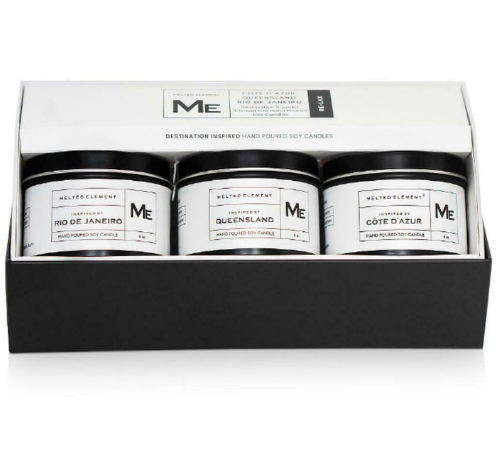 Melted Element 3-Pc. Relax Travel Candle Gift Set by Vanessa Jane