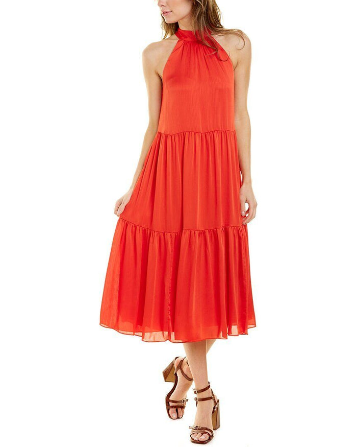 Trina Turk Immeasurable Halterneck Midi Dress, Size Small by Vanessa Jane