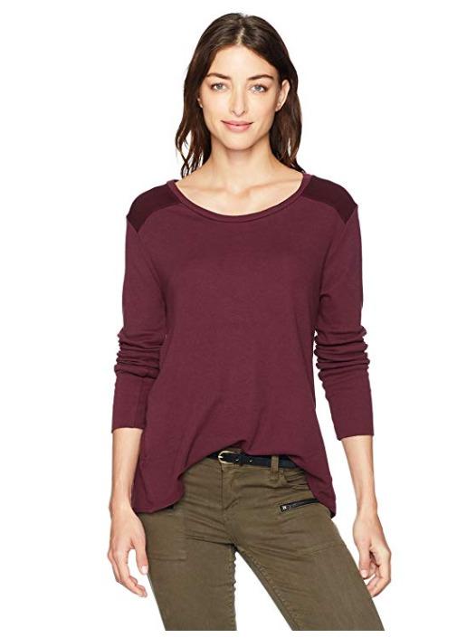 LAmade Womens Jules Peekaboo Back Top, Acai, Large by Vanessa Jane