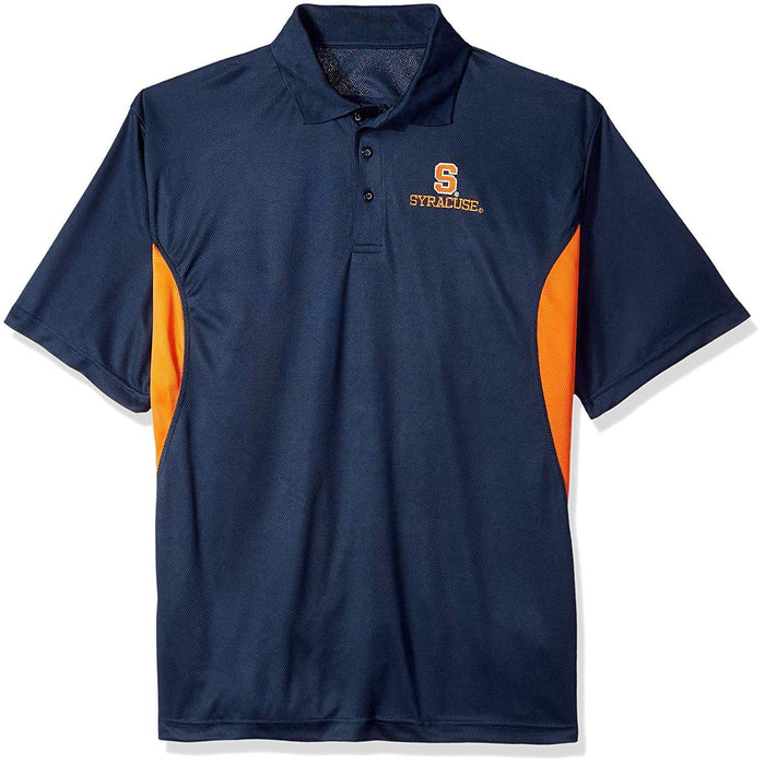 NCAA Syracuse Orange Mens Pieced Panel Polo Shirt, Size Medium by Vanessa Jane