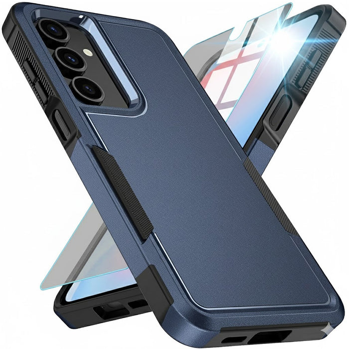 Shockproof Case with Tempered Glass for Samsung Galaxy A16 5G Multicolor by Merch Section