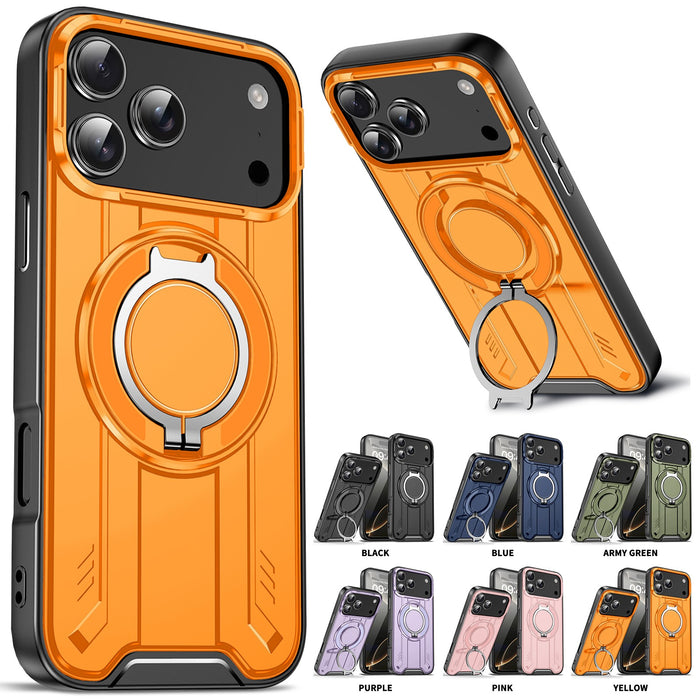 Magnetic Ring Stand Rugged Shockproof Case for iPhone 17 Pro Max Air 17 Pro 17 by Merch Section