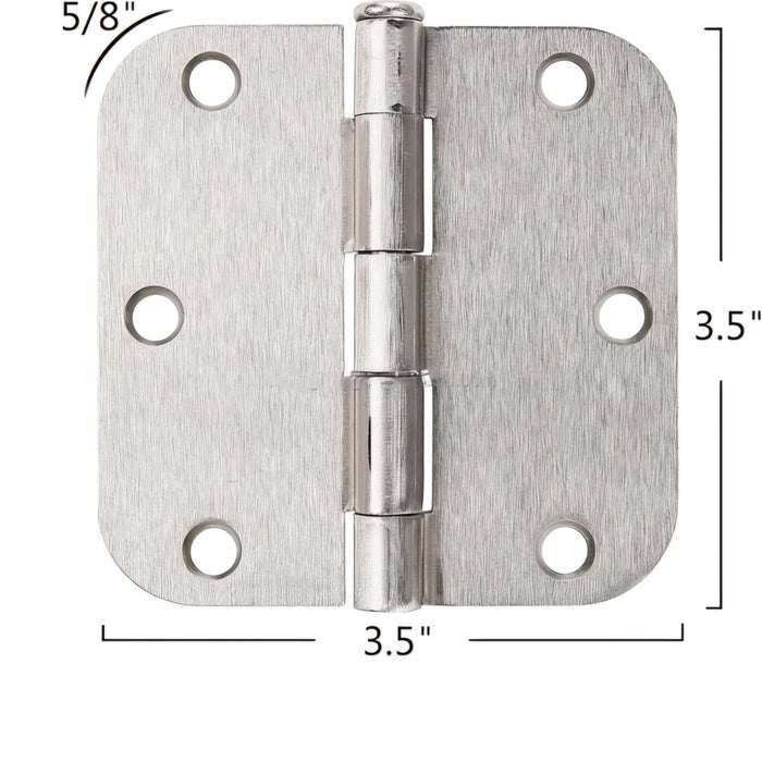 Imperial Hardware 3.5 in. X 3.5 in. Plain Bearing Steel Radius Hinge (2 Sets) by Vanessa Jane