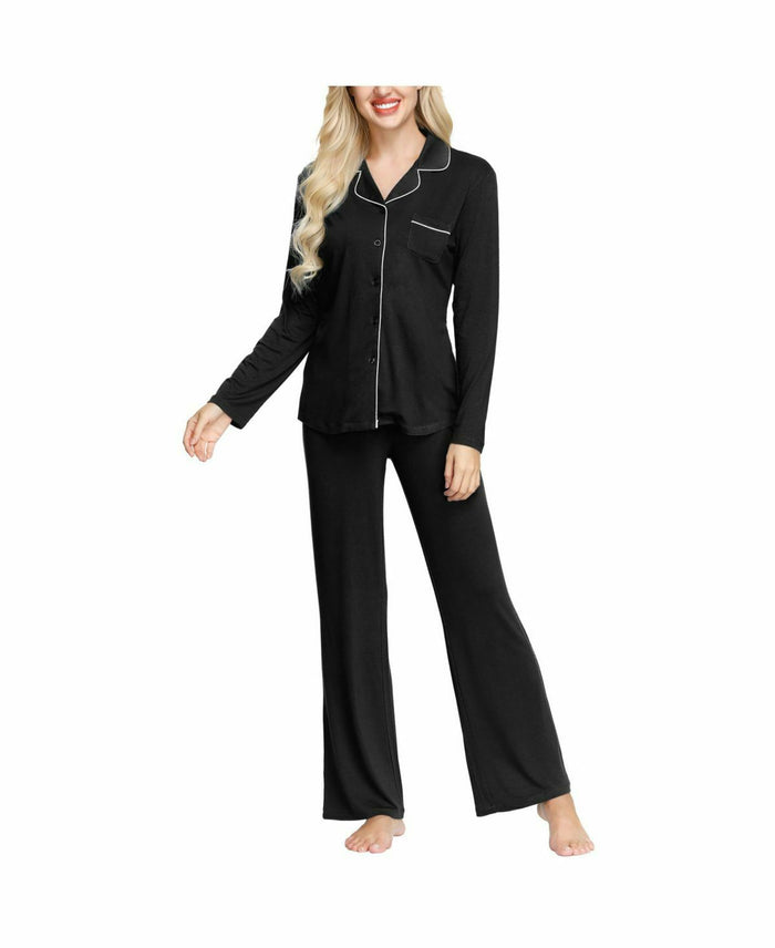 Ink+Ivy Women’s Notch Collar Pajama Top and Pant Set by Vanessa Jane