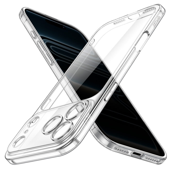 Slim Case for iPhone 17 Pro Max 6.9-Inch with Camera Lens Full Protection Clear by Merch Section