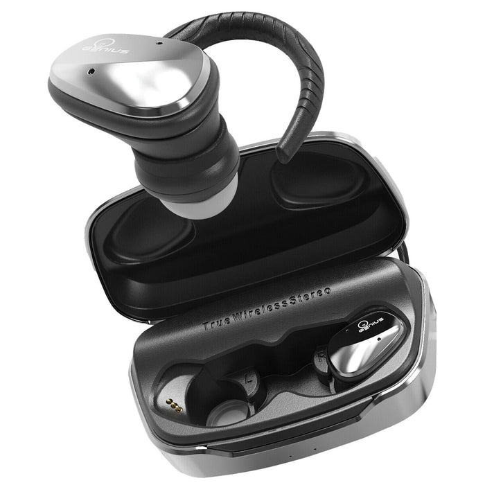 IN STOCK! Genius GENIUS-WIRELESS-2020GBuds In-Ear True Wireless Stereo Bluetooth® Earbuds with Microphone and Power Bank Charging Base by Silarius