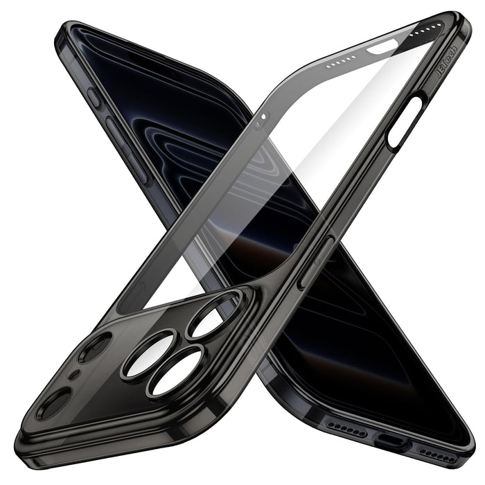 Slim Case for iPhone 17 Pro Max 6.9-Inch with Camera Lens Cover Black by Merch Section