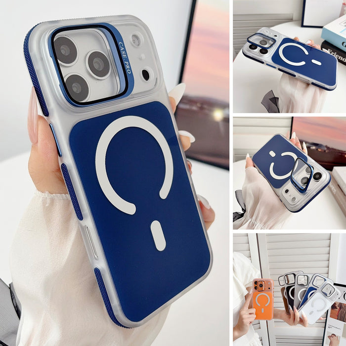 Hybrid Magnetic Ring Kickstand Case for iPhone 17 Pro Max Air 16 15 14 13 Black by Merch Section