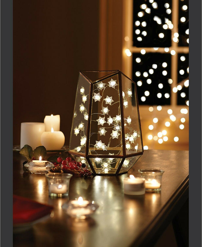 Studio Mercantile String Lights LED Micro Snowflakes 10ft by Vanessa Jane
