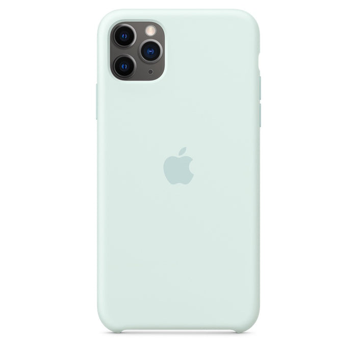 Silicone Case for iPhone 11 Pro Max Seafoam Green by Merch Section