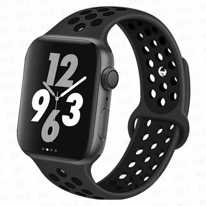 Soft Silicone Sport Strap Band for Apple Watch Series 10 9 8 7 6 5 4 3 2 1 SE by Merch Section