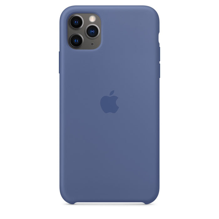 Silicone Case for Apple iPhone 11 Pro Max Linen Blue by Merch Section