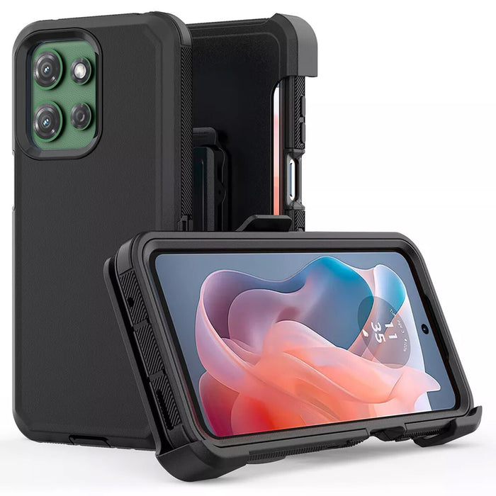 Shockproof Case with Tempered Glass for Motorola Moto G 2025 Multicolor by Merch Section