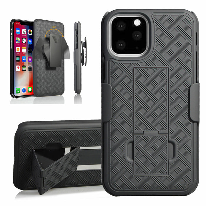 Belt Clip Holster Combo Case Stand Cover for iPhone 17 16 15 14 13 12 11 XR 8 7 by Merch Section