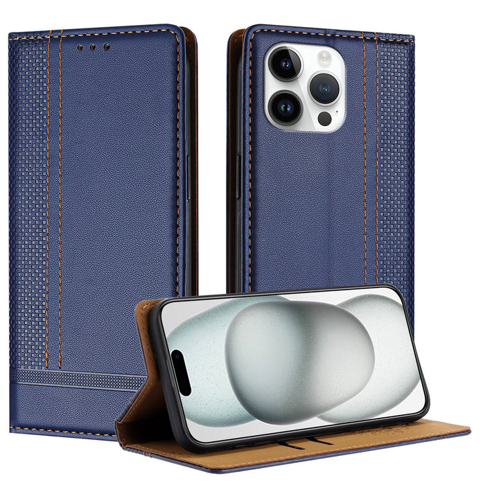 PU Leather Flip Wallet Case for iPhone 17 Pro Max Air 16 15 14 13 12 11 X by Merch Section