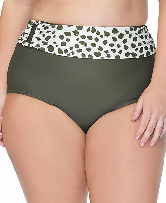 Raisins Curve Trendy Plus Size Mombasa Bikini Bottoms, Size 20W by Vanessa Jane