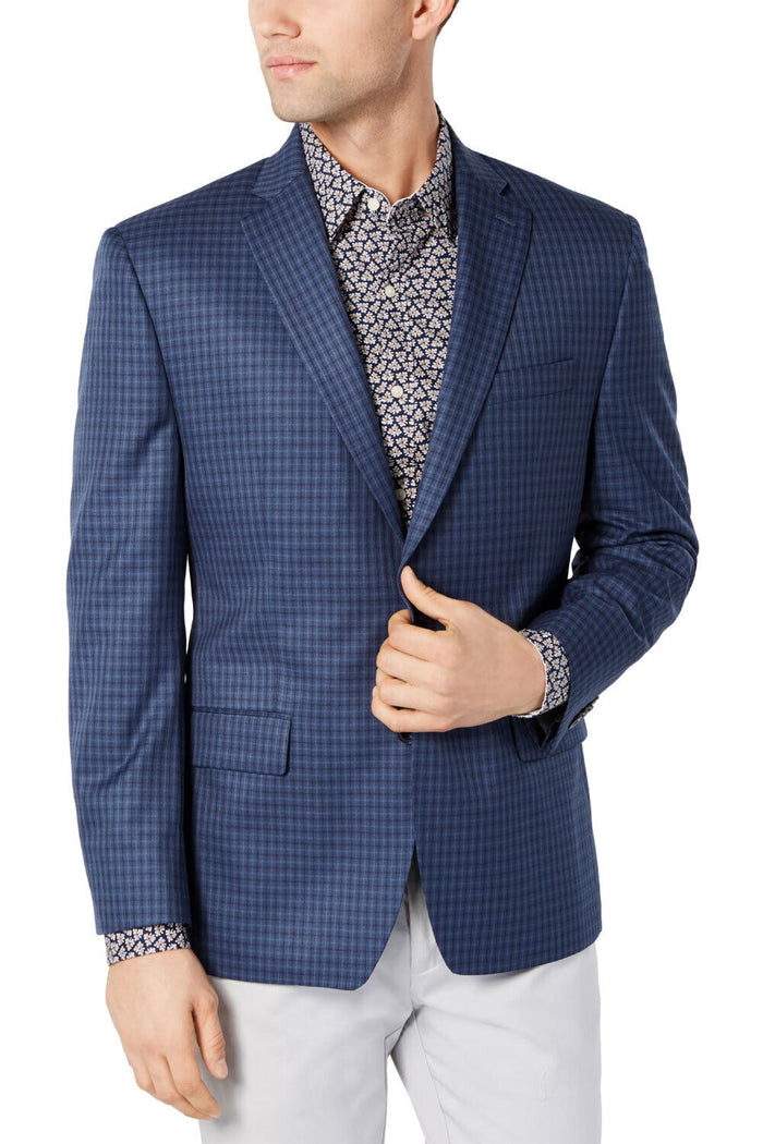 Michael Kors Mens Classic-Fit Check Sport Coat, 40R by Vanessa Jane
