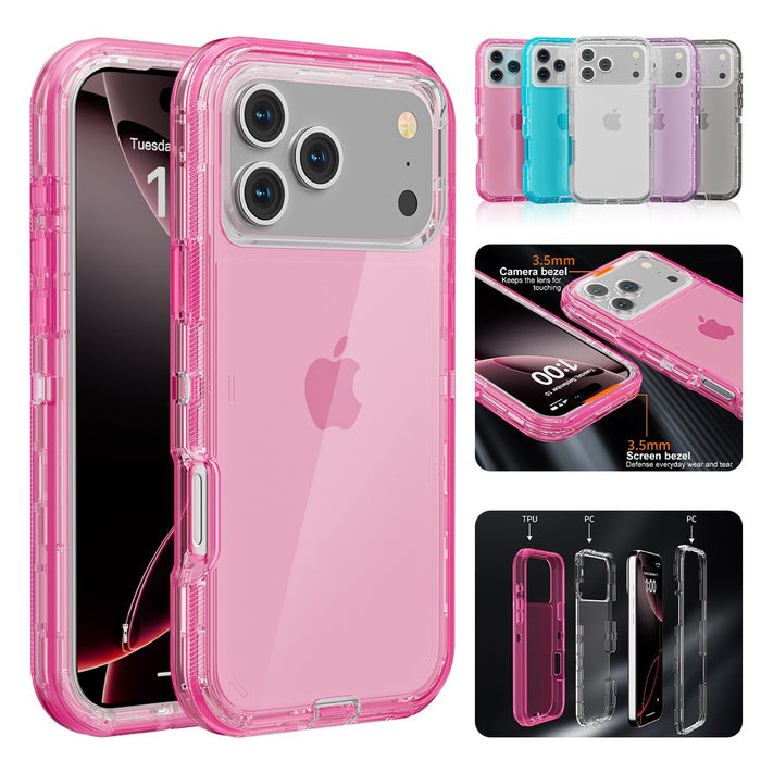 Clear Heavy Duty Shockproof Case for iPhone 17 16 15 Pro Max 14 13 12 11 XS by Merch Section