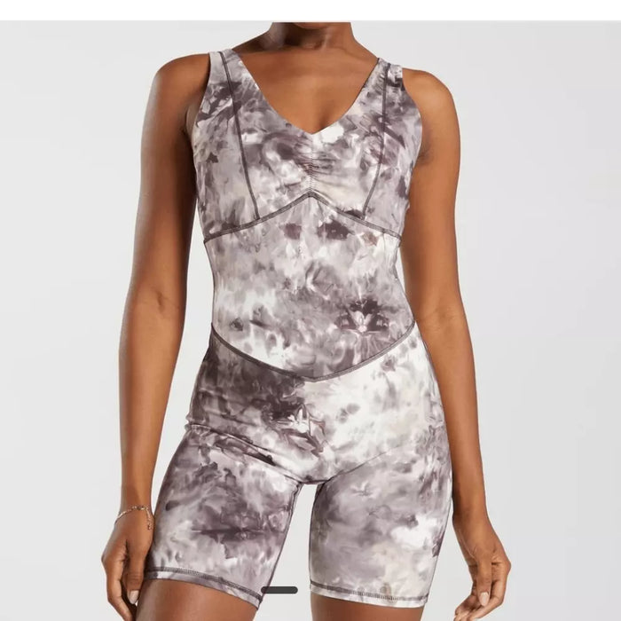 Gymshark Elevate All In One Cement Brown Spray Dye Size Medium by Vanessa Jane