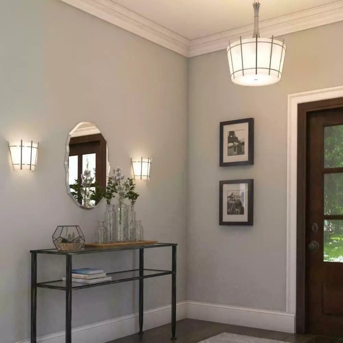 World Imports Lighting 3074-37 Fensu 3-Light Pendant with shade by Vanessa Jane
