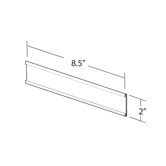 Azar Displays 8.5 W x 2 H Adhesive-back Acrylic Wall Nameplate, 10-Pack by Vanessa Jane