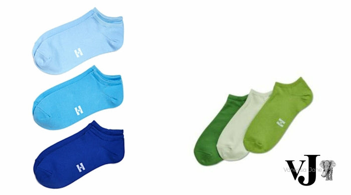 Lot of 2 Hue 3-Pack Color Mood Supersoft Liner Socks, One Size by Vanessa Jane