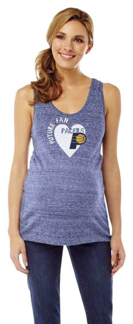 NBA Pacers Womens Maternity Shadow Tank Top Pacers - Size XL by Vanessa Jane