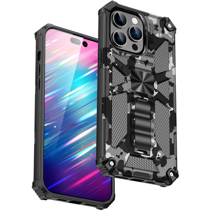 Camouflage Pattern Kickstand Shockproof Case for iPhone 17 Pro Max Air 16 15 14 13 12 by Merch Section