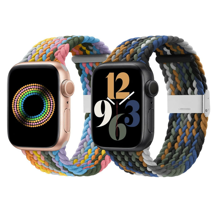 Braided Bracelet Band for Apple Watch Series 9 8 7 6 5 4 3 2 1 SE by Merch Section