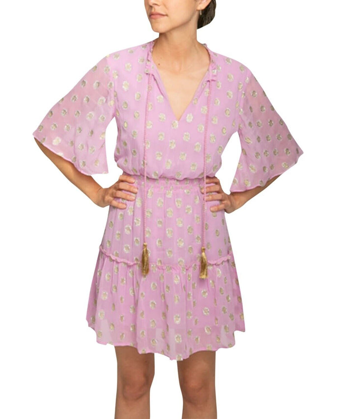 Raga Kenna Metallic-Dot Dress, Size Small by Vanessa Jane