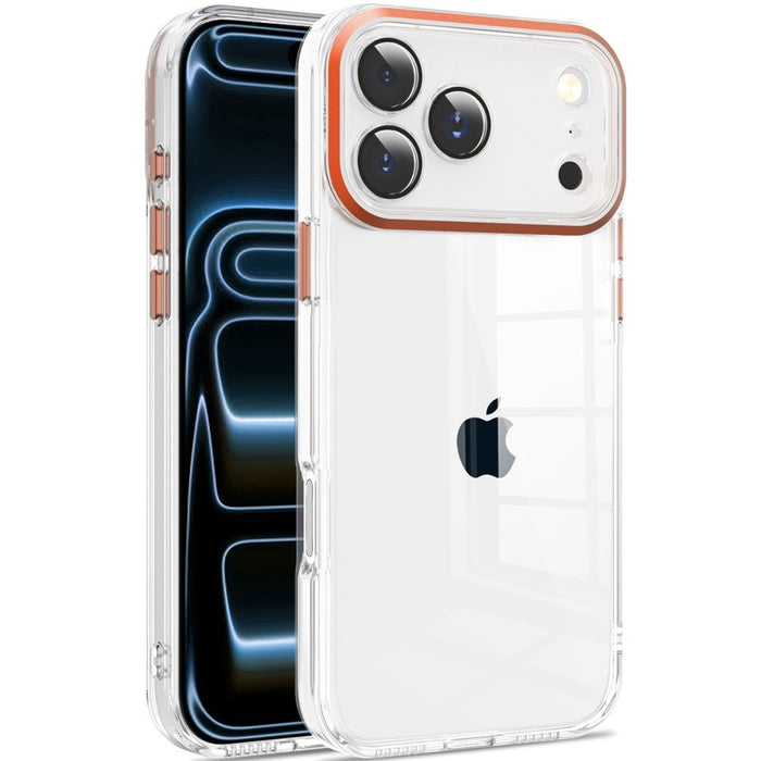 Clear Hybrid Case with Color Buttons for iPhone 17 Pro Max by Merch Section