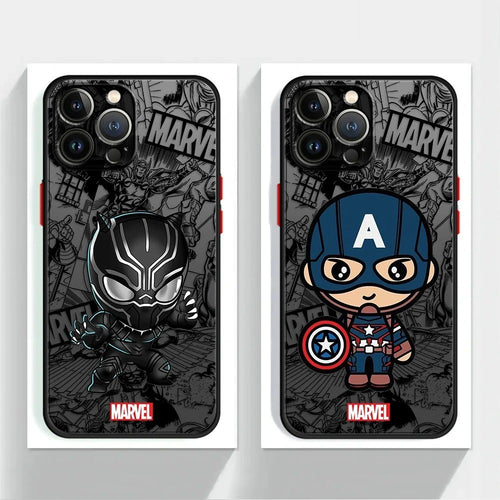 Marvel Shockproof Matte Protective Case for iPhone 17 16 15 14 13 12 11 Pro Max by Merch Section