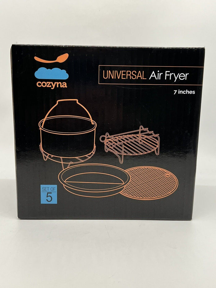 Cozyna Universal Air Fryer Accessories Set Rack Baking Pizza Pan 7in by Vanessa Jane