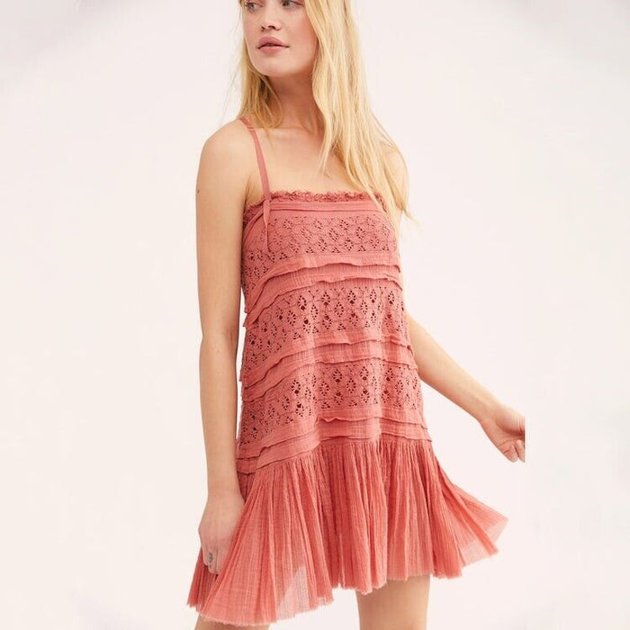 Free People Shailee Slip Copper Rose by Vanessa Jane