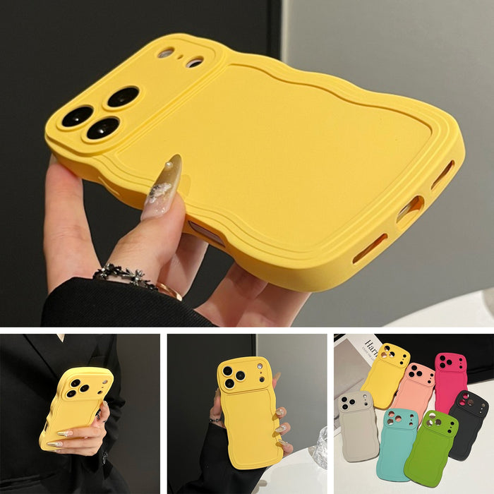 Wavy Frame TPU Shockproof Case for iPhone 17 Pro Max 17e Air 16 15 14 13 12 11 by Merch Section