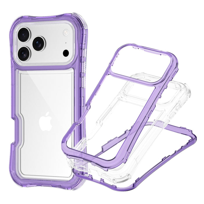 Clear Transparent 3-in-1 Case with Wrist Strap for iPhone 17 Pro Max Air 16 15 14 13 by Merch Section