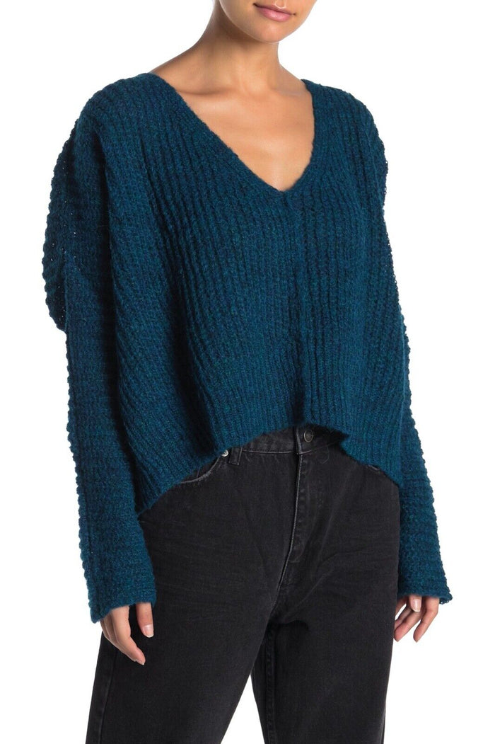 Free People Moonbeam V-Neck Alpaca Sweater, Size XS by Vanessa Jane