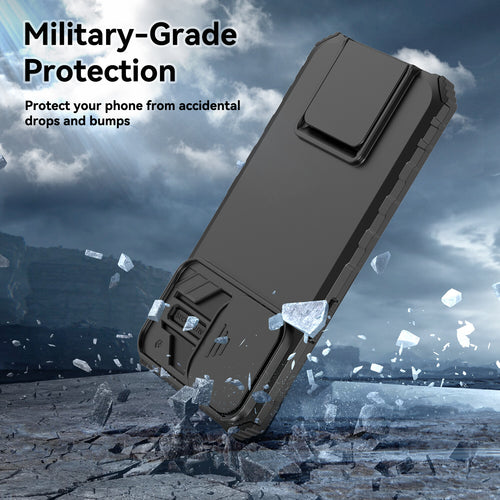 Shockproof Case With Slide Camera Cover for iPhone 17 Pro Max 16 15 14 13 12 11 by Merch Section