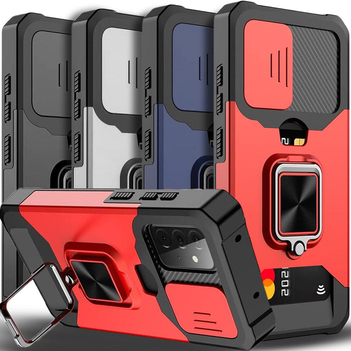 Shockproof Case with Tempered Glass for Samsung Galaxy A15 5G Multicolor by Merch Section