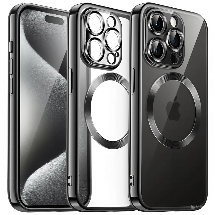 Mag Safe Case With Camera Lens Cover for iPhone 17 16 15 14 13 12 11 Pro Max Air Plus by Merch Section