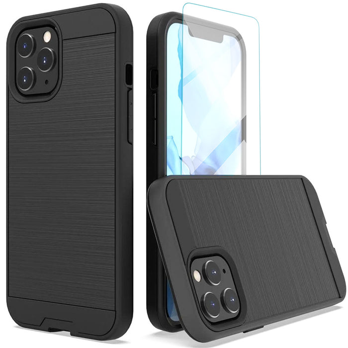 Shockproof Case with Tempered Glass for iPhone 11 Pro Max Multicolor by Merch Section