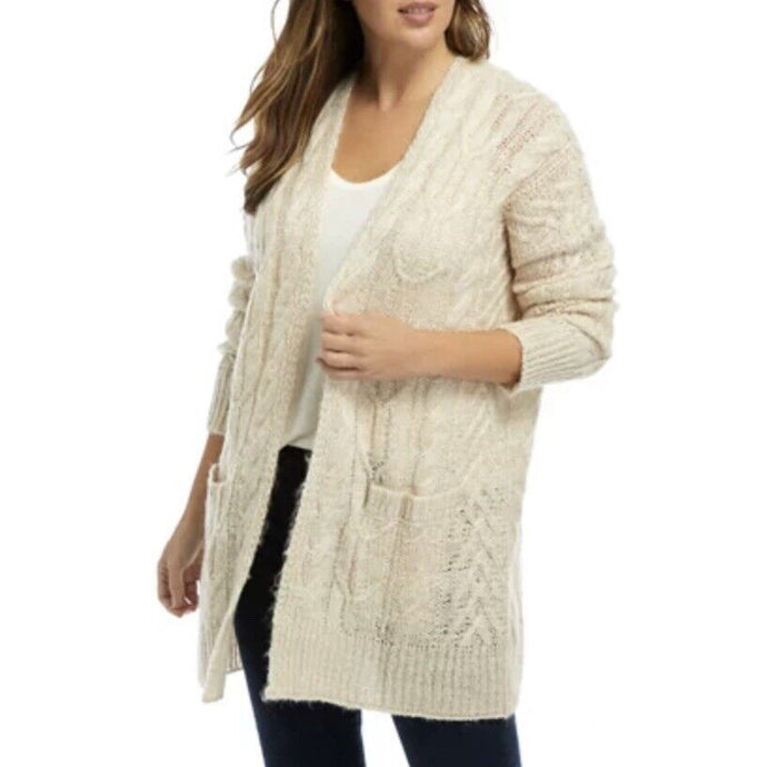 American Rag Cardigan Sweater Chevron Crochet Pattern, Size Small by Vanessa Jane