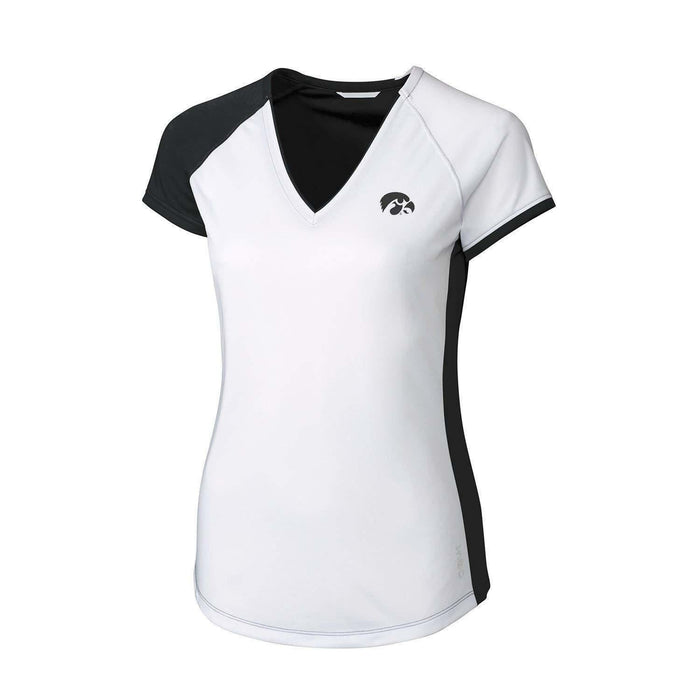 NCAA Iowa Hawkeyes Womens Short Sleeve Presley V-Neck Tee, Smalll by Vanessa Jane