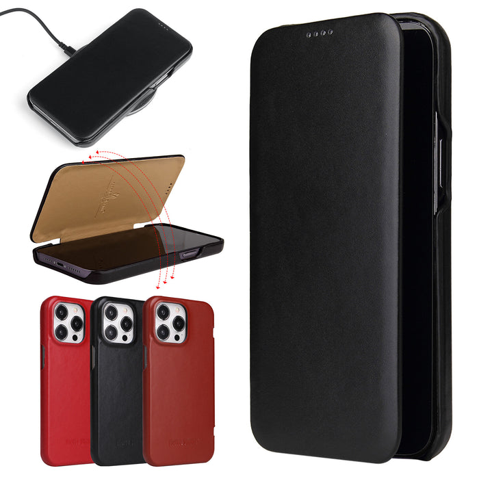 Luxury Leather Magnetic Flip Shockproof Slim Case for iPhone 17 Pro Max Air 16 15 14 13 12 11 X by Merch Section
