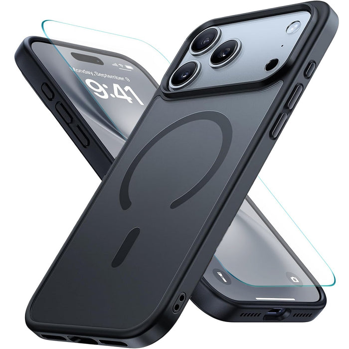 Shockproof Rugged Case With Screen Glass for iPhone 17 Pro Max 17 Pro 17 Air 16 Pro Max 16 Pro 16 Plus 16 by Merch Section