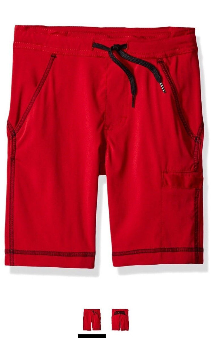 LEE Big Boys Dungarees Throw, Go N Stow Short, Crimson, Small 8 by Vanessa Jane