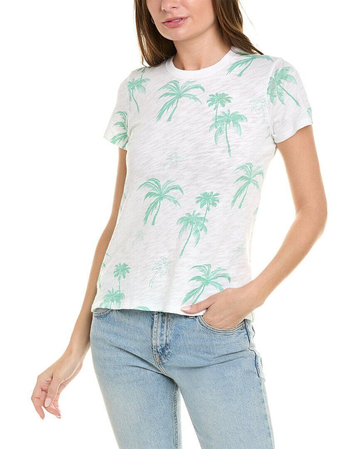 ATM Anthony Thomas Melillo Womens Palm Print Crewneck T Shirt, Size XS by Vanessa Jane