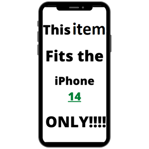 Heavy Duty Shockproof Case with Holster Transparent Clear for iPhone 14 by Merch Section