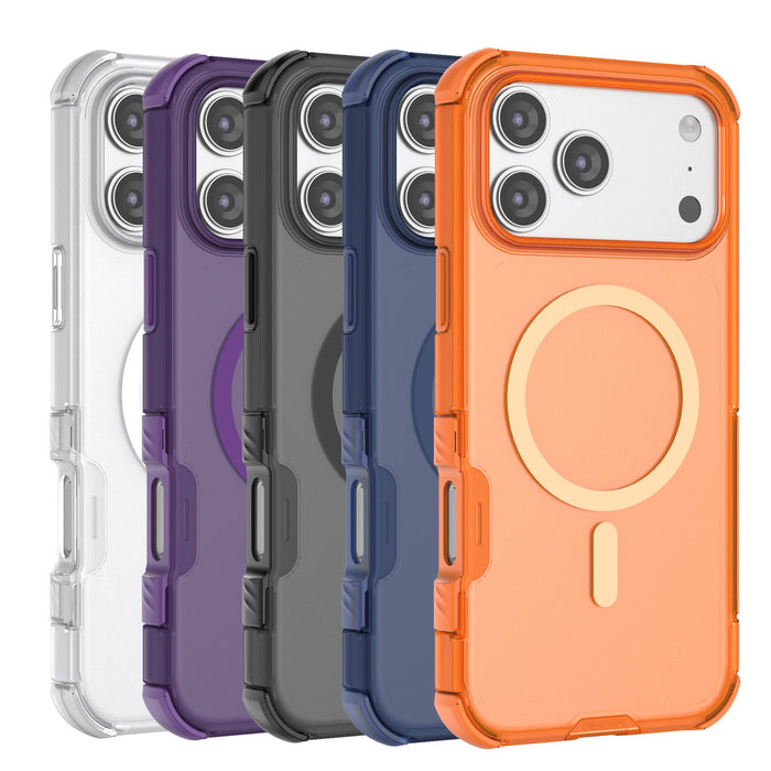MagSafe Shockproof Matte Frost Case for iPhone 17 Pro Max Air 16 15 14 13 Black by Merch Section