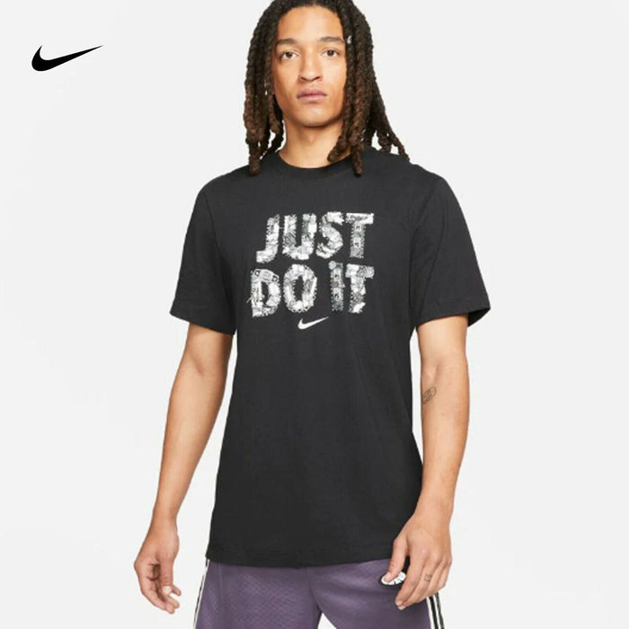 Nike Just Do It Basketball Graphic T-Shirt / Black DD0801-010 Mens Size XL by Vanessa Jane